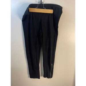 SO Active Black Jogger Pants with Zipper Ankle Detail Women's XL